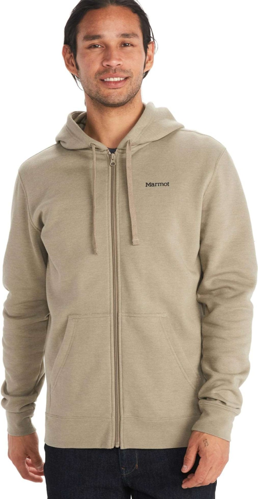 Men'S Apparel * | Marmot Mountain Peaks Full Zip Hoody Men'S M11726-741-S Best Choice Stonework Heather