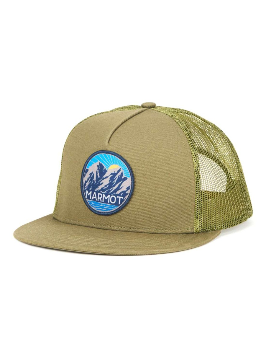 Men'S Apparel * | Marmot Logo Trucker Cap Mens 17430-19170-One Less Expensive Foliage And Outlet