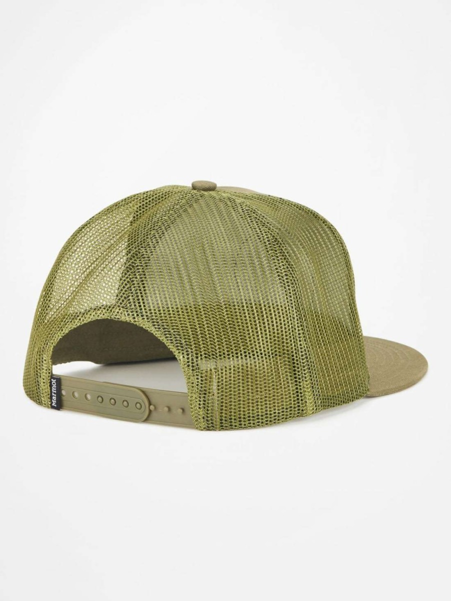 Men'S Apparel * | Marmot Logo Trucker Cap Mens 17430-19170-One Less Expensive Foliage And Outlet