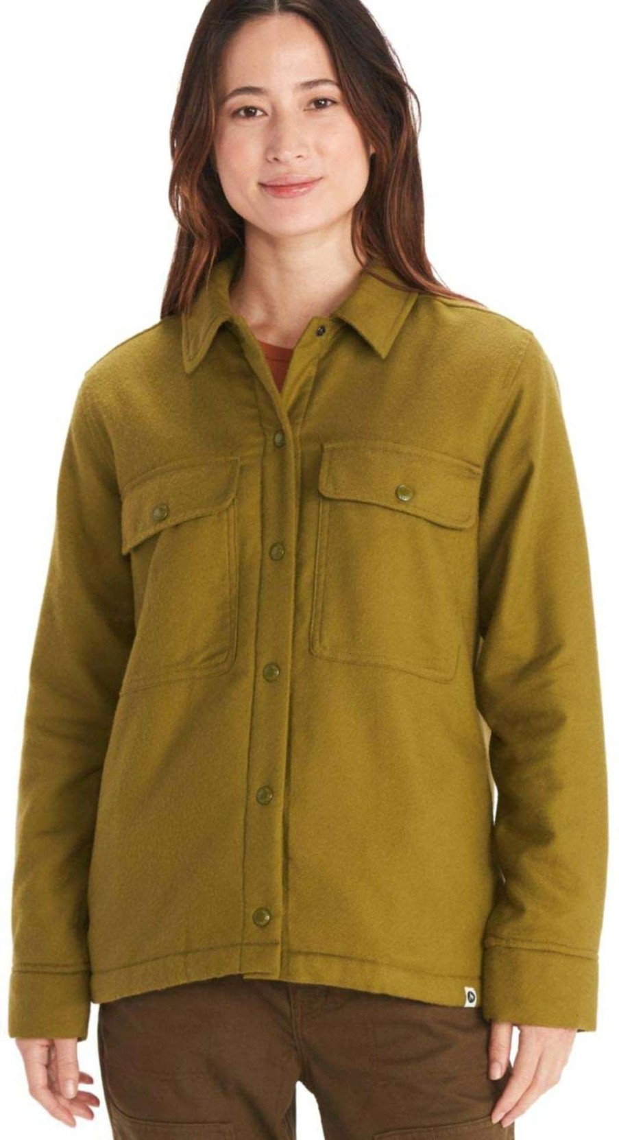 Women'S Apparel * | Marmot Ridgefield Heavyweight Sherpa Lined Flannel Women'S Quick Delivery