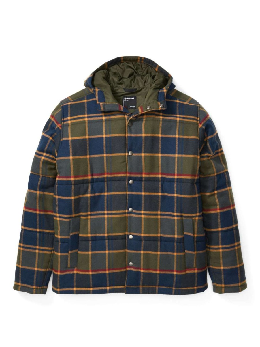 Men'S Apparel * | Marmot Lanigan Insulated Flannel Men'S 33240-4859-Xl Online Discount Nori