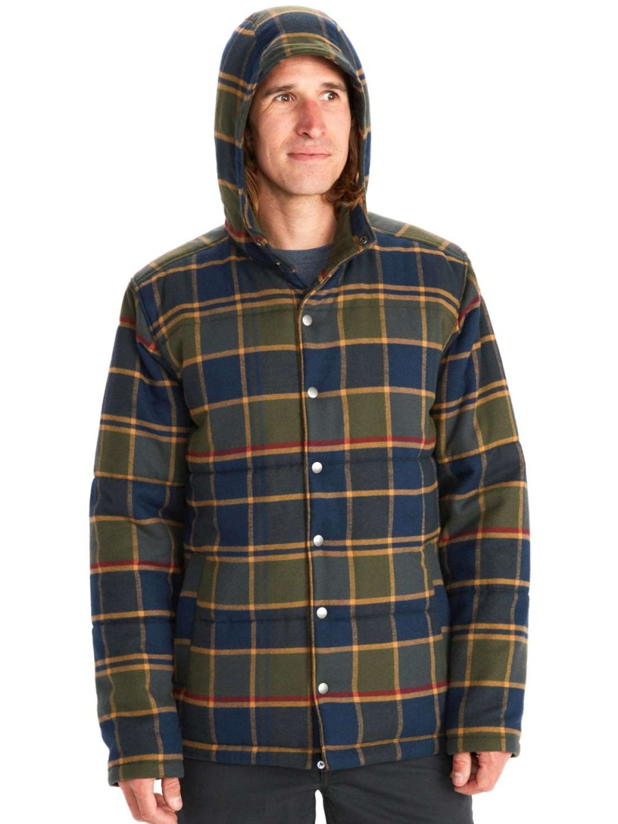 Men'S Apparel * | Marmot Lanigan Insulated Flannel Men'S 33240-4859-Xl Online Discount Nori