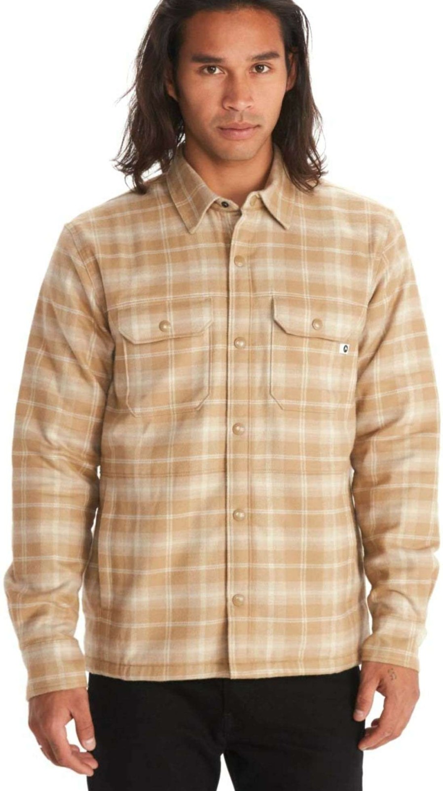 Men'S Apparel * | Marmot Ridgefield Heavyweight Sherpa Lined Flannel Men'S Quick Delivery