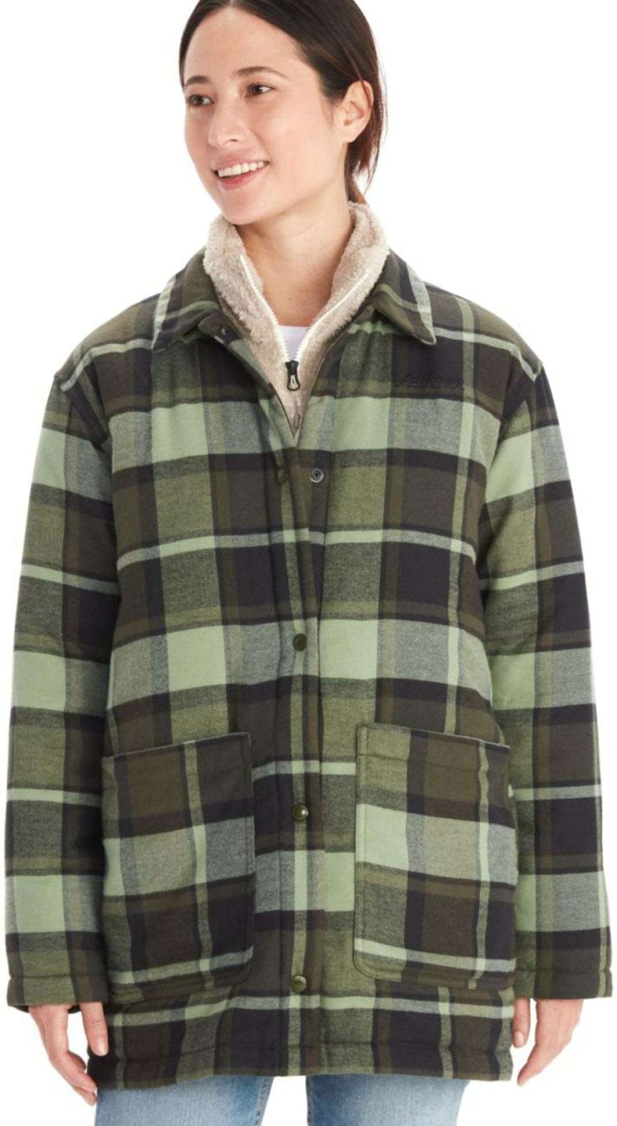 Women'S Apparel * | Marmot Lanigan Flannel Chore Coat Women'S Top Selling