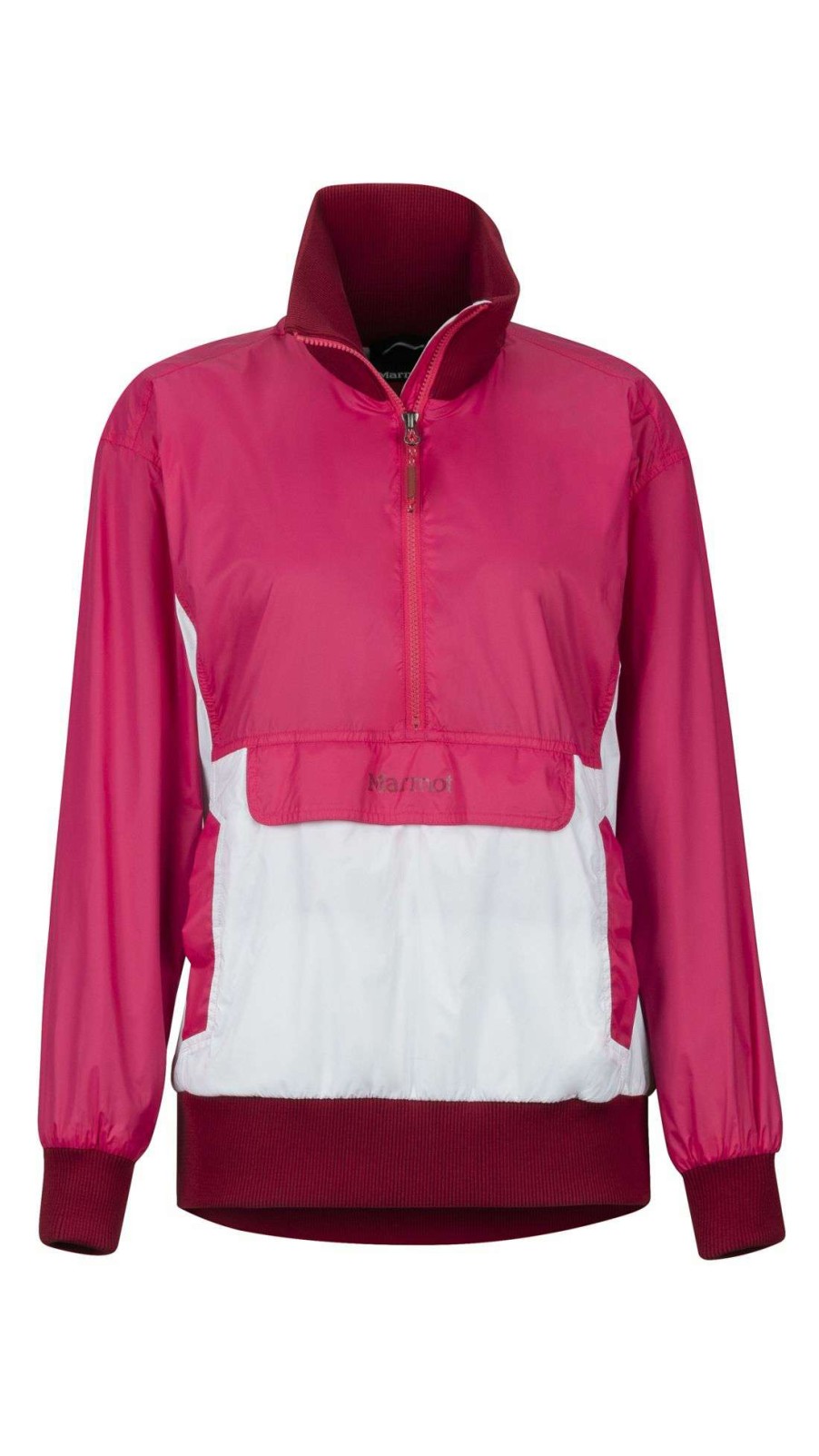 Women'S Apparel * | Marmot Lynx Driclime Anorak Women'S 36090-7241-L Premium Disco Pink/White