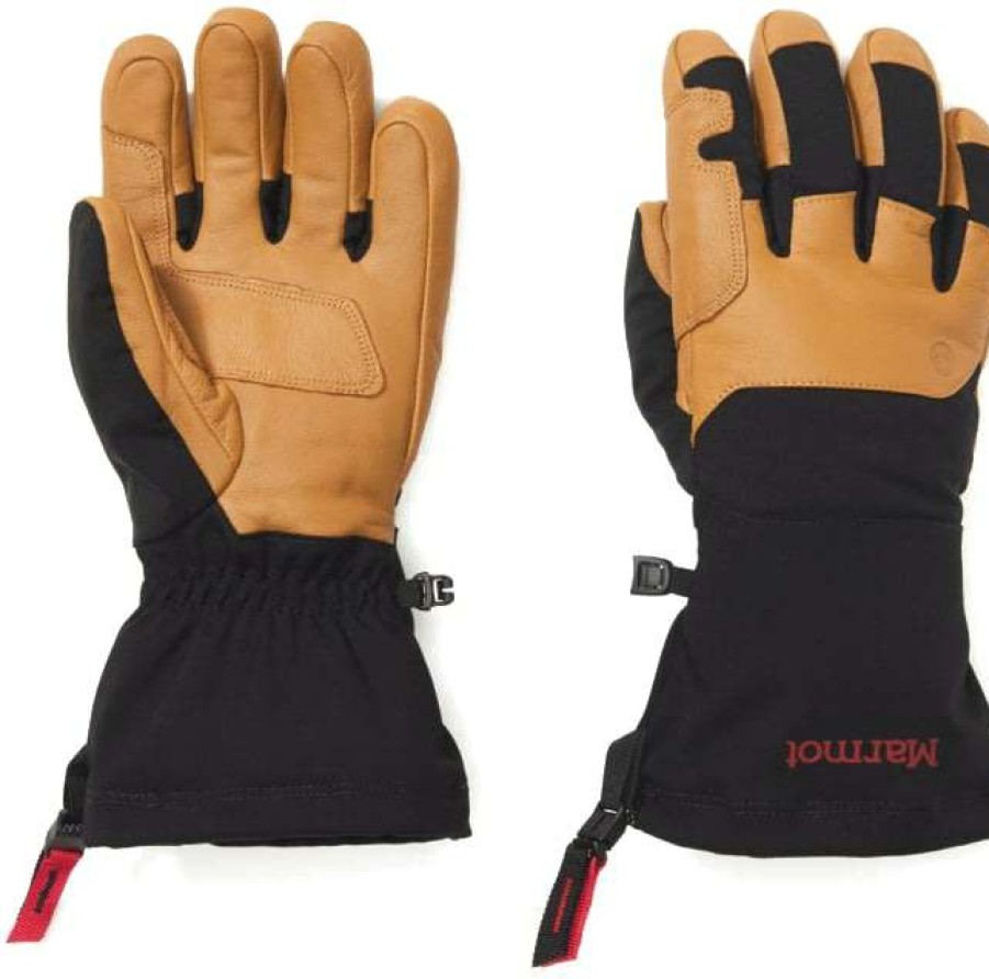 Men'S Apparel * | Marmot Exum Guide Glove Men'S Sale Black/Tan