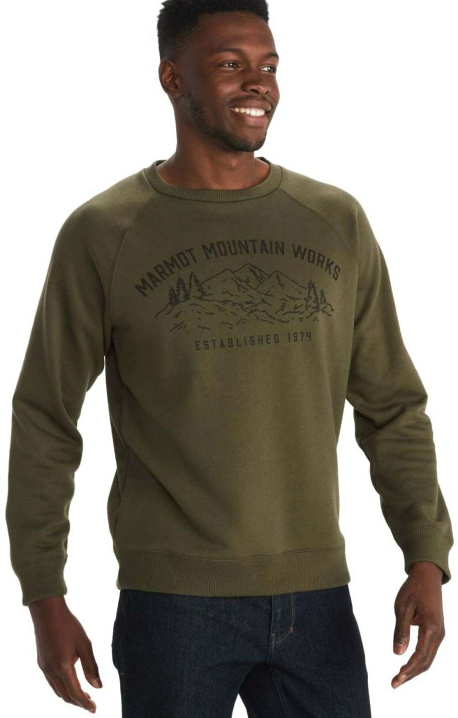 Men'S Apparel * | Marmot Mountain Works Crew Sweatshirt Men'S Lower Price