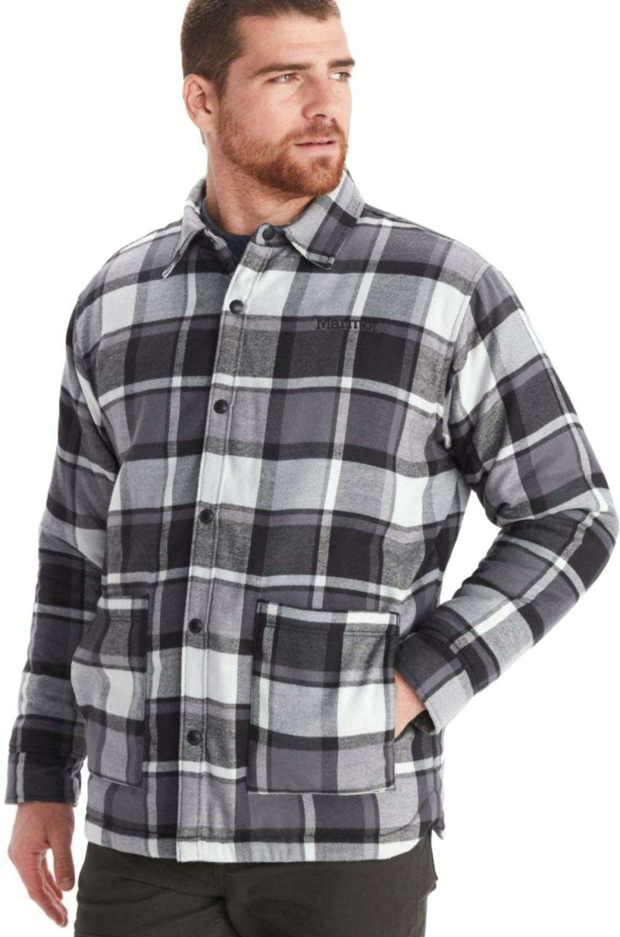 Men'S Apparel * | Marmot Lanigan Flannel Chore Coat Men'S Top Selling